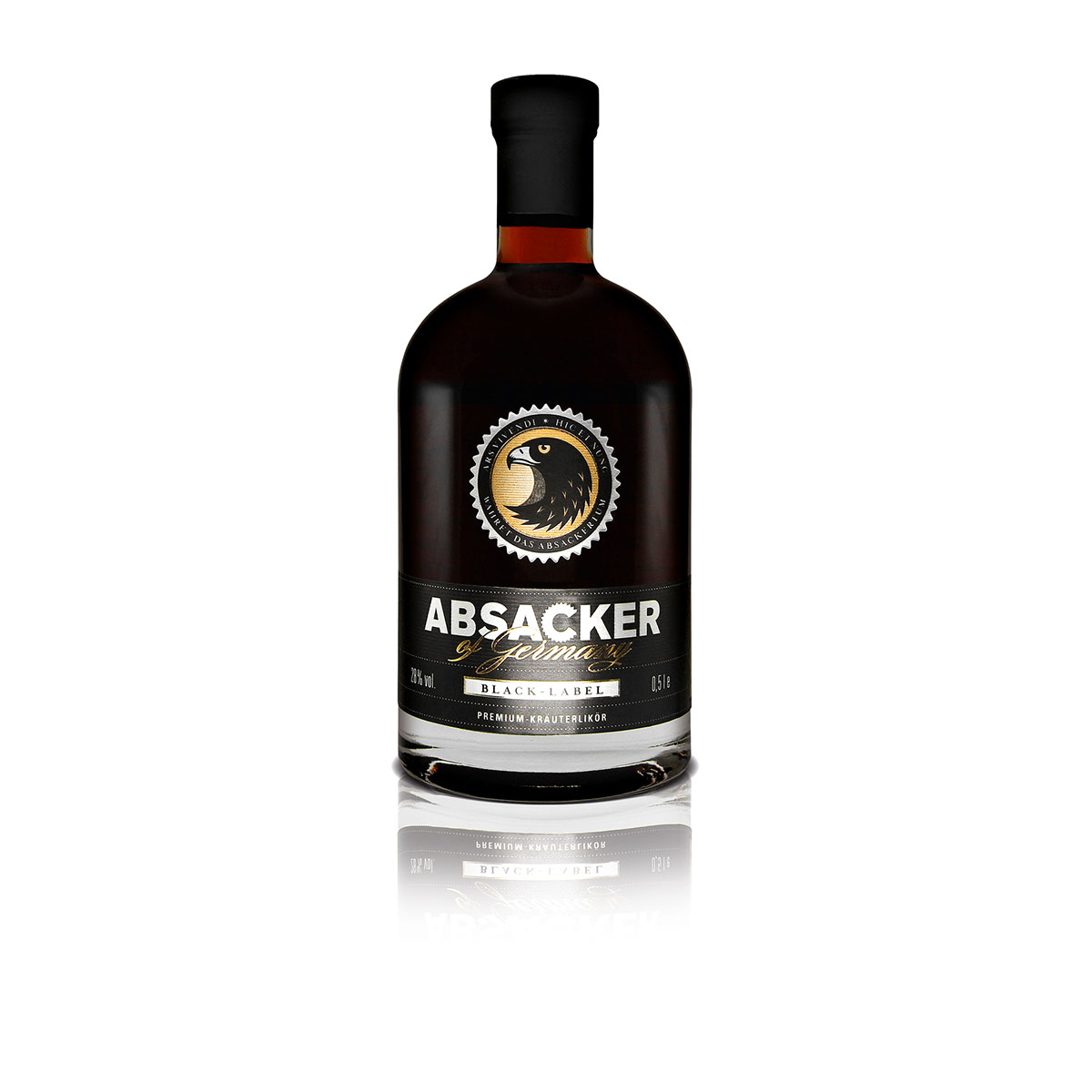 Absacker, Black Edition, Kräuterlikör