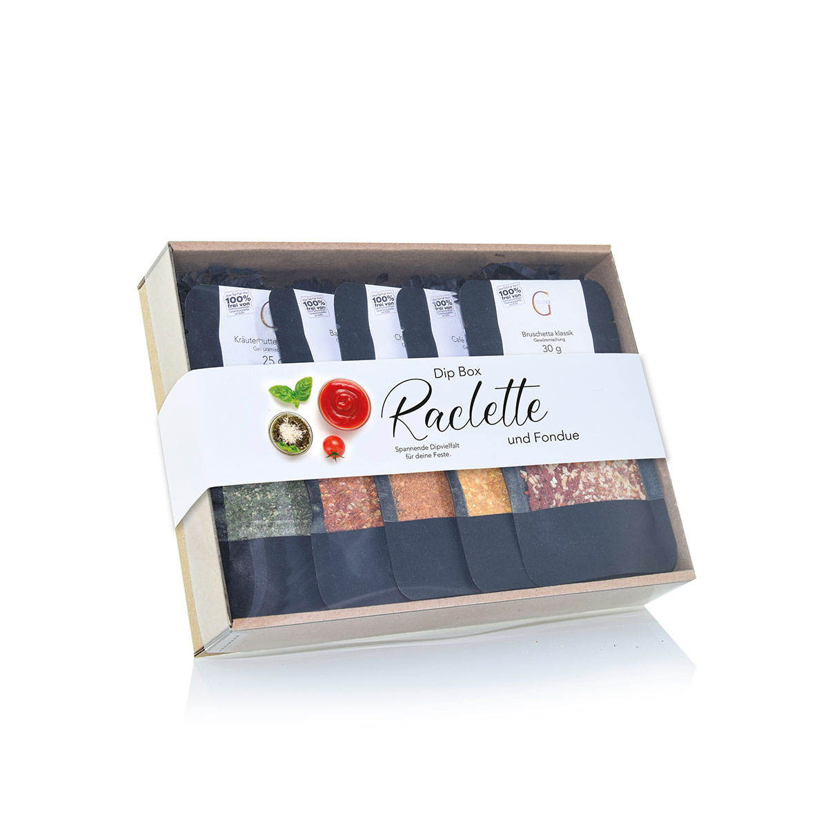 Geschenk-Set Dip Box Raclette und Fondue