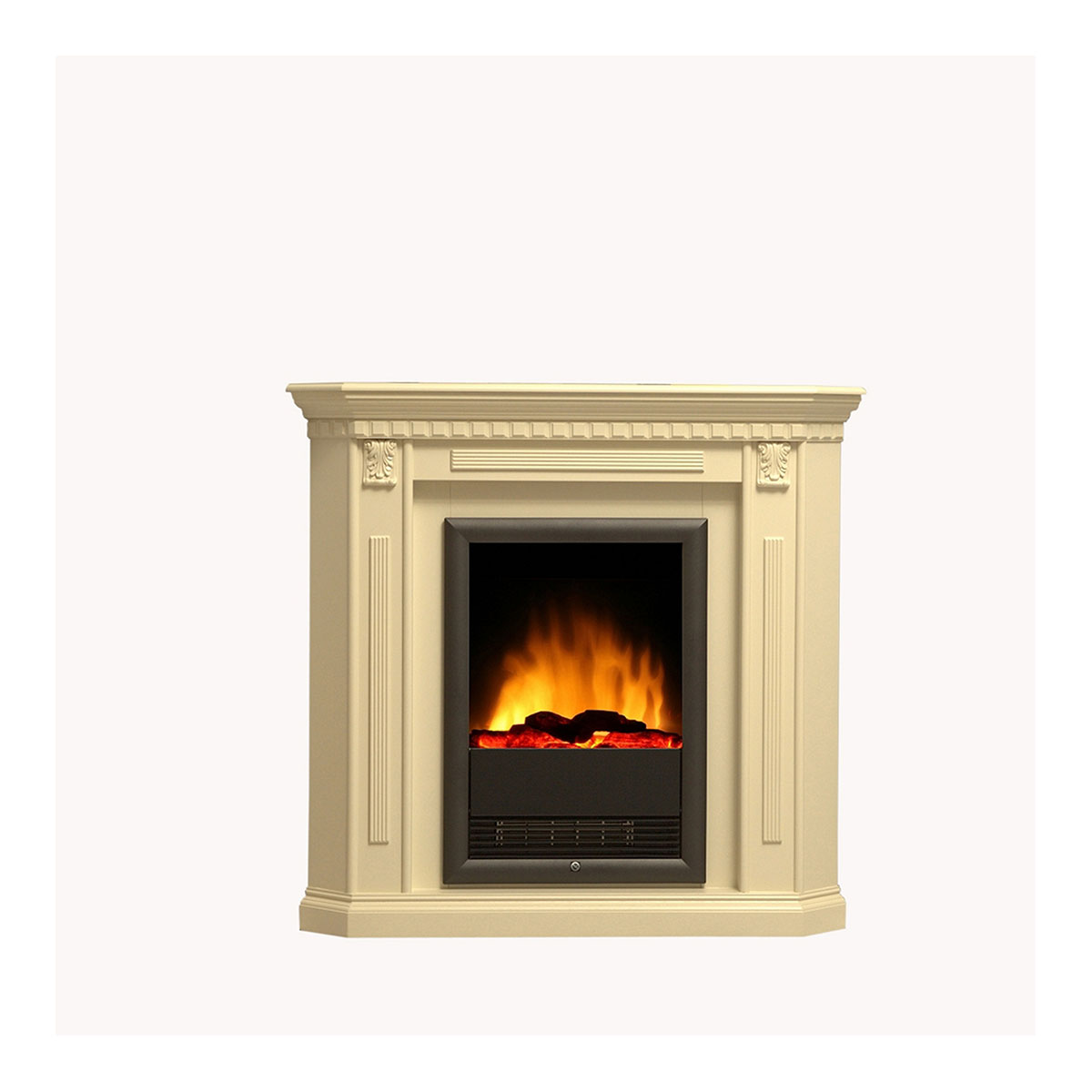 Elektroeckkamin mit 2D-Flammeffekt